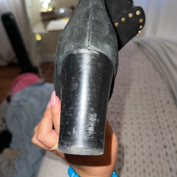 Jimmy Choo Golden and Black Suede Booties!! - Picture 15 of 15